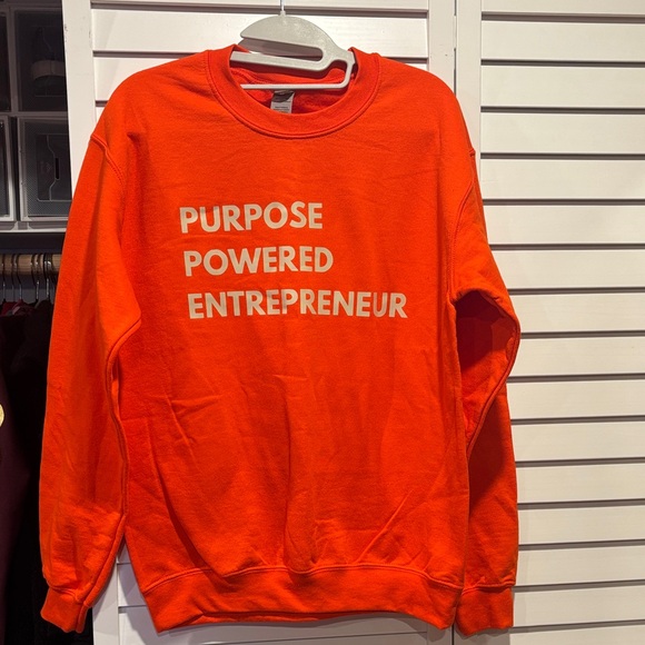 UNISEX- Orange Entrepreneur Sweatshirt - Picture 1 of 2